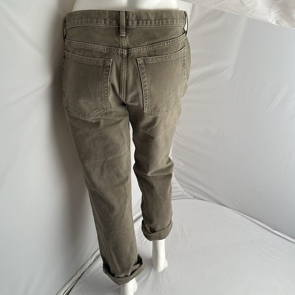 Etica Ethically Made in Mexico Rhea mid rise straight cropped denim jeans Otter - Picture 3 of 13